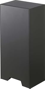 山崎実業(Yamazaki) ツーウェイ 立体マスク 収納ケース ブラック 約W14XD10.2~18.7XH30cm タワー tower 3D立体型マスク対応 マスク収納ケース 5782