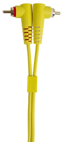 UDG Ultimate Cable (RCA Straight - RCA Angled) Yellow 3m - Image 3