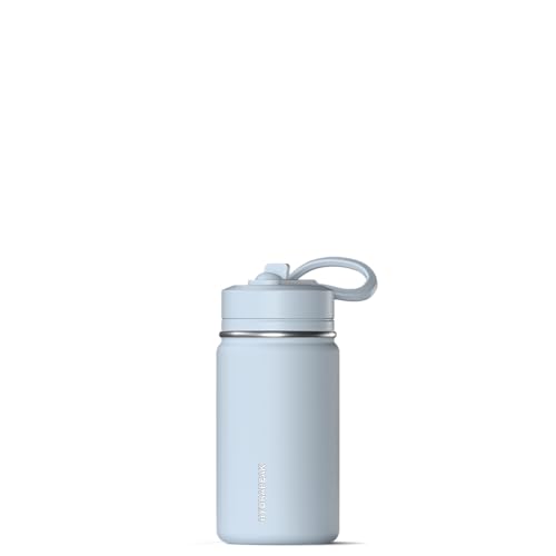 With Straw Lid, Stainless Steel Double Wall Insulated Water 