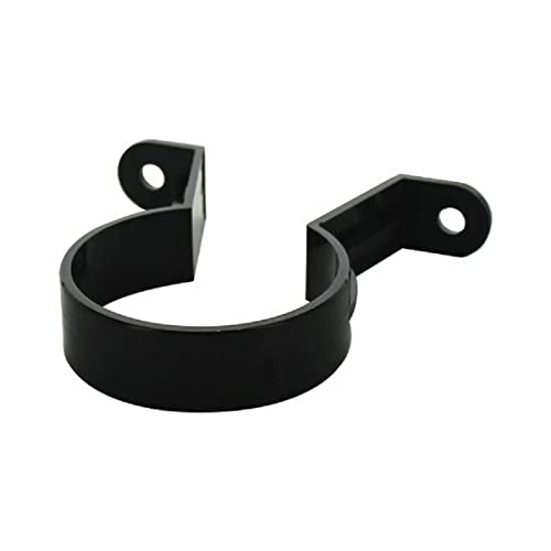 Center CB Downpipe Clip Black 68mm Guttering Quality Compatible