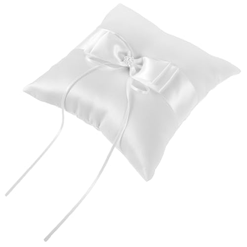 TOVINANNA Elegant Wedding Bearer Pillow European Design Sturdy Satin Cushion for Ceremony Wedding Accessory Engagement Holder