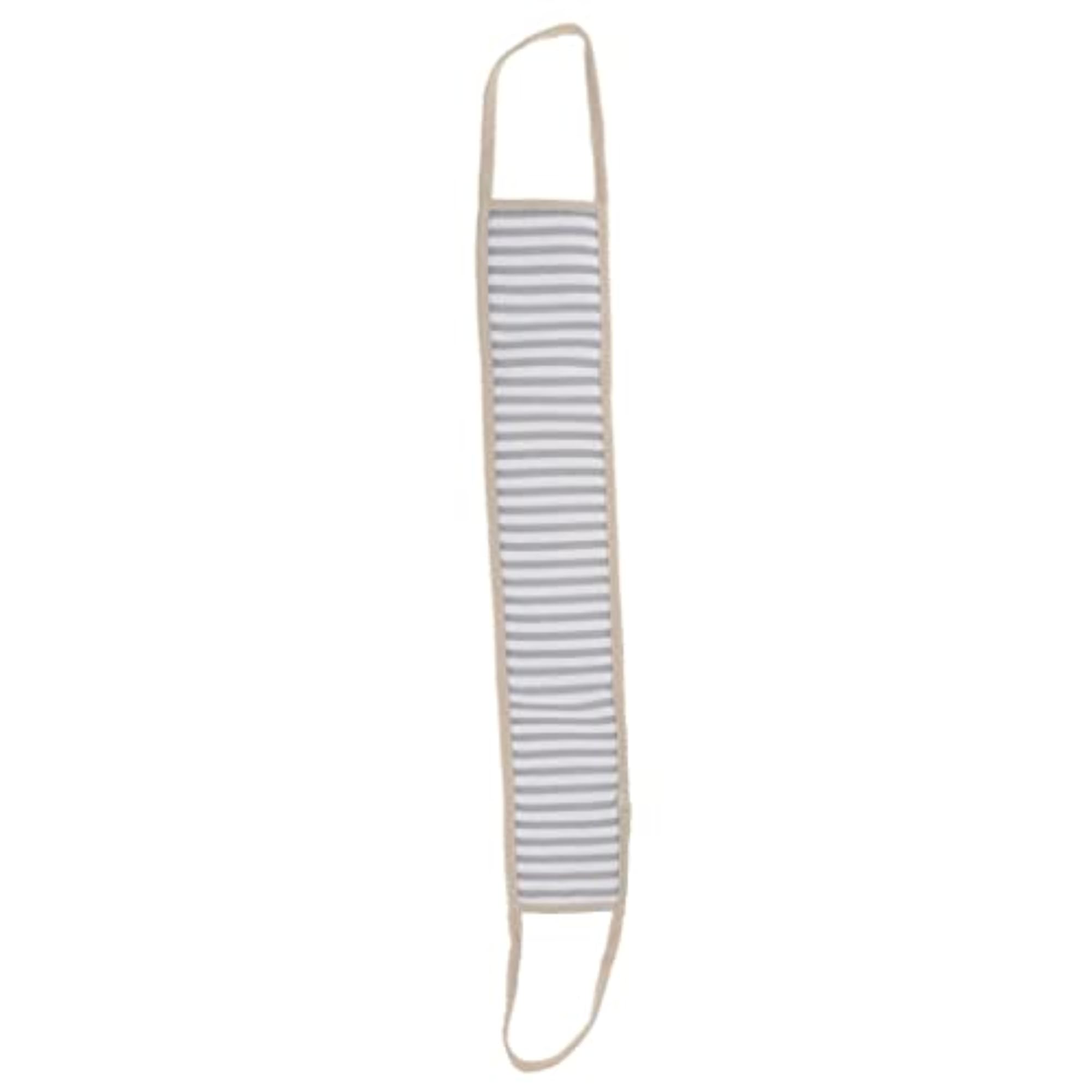 Long Striped Exfoliating Back Scrubber Loofah Sponge, Light Green