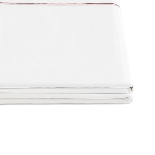 Image of Tommy Hilfiger - Sheet Set, Cotton Percale Bedding with Matching Pillowcases, Crisp & Cool, Premium Quality Home Essentials (Global Stripe Red, Twin XL)