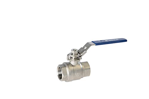 MONVA 2-PC Stainless Steel 1-1/2'' inch Ball Valve NPT Standard for water oil gas with Lock Device by MONVA - Used condition - US$22.38