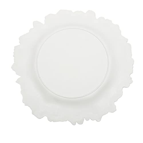 Juego de 24 platos cargadores blancos redondos de 13 pulgadas miniatura 1