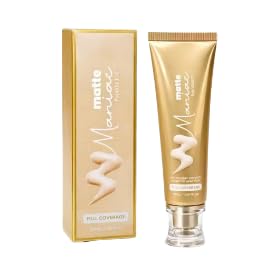 Matte Full Coverage Liquid Foundation 30ml | Long Lasting Face Foundation | Waterproof Natural Matte Finish | Lightweight Makeup for Women | (Shade 01)-image-38