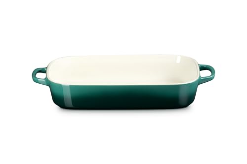 Image of Le Creuset Stoneware Rectangular Dish with Platter Lid, 3 qt., Artichaut