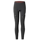 [サンティック] レディース サイクルパンツ 秋冬 レーサーパンツ 裏起毛 サイクリングパンツ サイクルタイツ パッド付き 軽量 保温 弾力 ブラック L