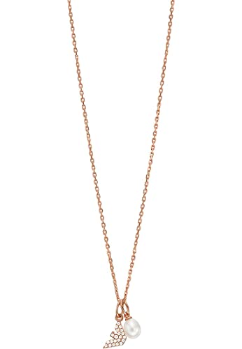 Emporio Armani Collana Da Donna Core Extensions, Lunghezza: 350mm+70mm, Larghezza: 8.6mm, Altezza: 4mm Collana In Oro Rosa E Argento,...