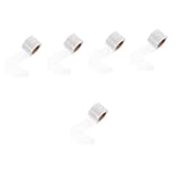 balacoo 5rolls Tennis Racket Grip Tape Quick Dry Non-Skid Lightweight Stretchable Reusable for Badminton Rackets and Fishing Rods