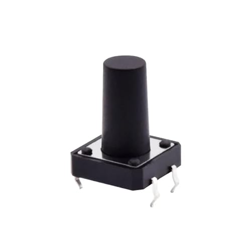 Interruptor táctil 12V CC momentáneo micro pulsador de 12x12x5mm 4