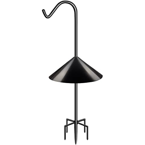 Garbuildman 92 Inch Bird Feeder Pole with Pole Mount Squirrel Baffle, 1 Pack Cover