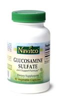 Navitco Kosher Glucosamine Sulfate 500 mg. 90 Vegetable Capsules