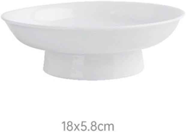 Plates Household High Sided Fruit Salad Hotel Restaurant Appetizer Ceramic Tableware