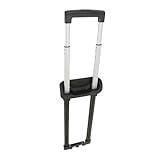 osiuujkw Teleskopgriff aus schwarzem Aluminium für Gepäck, geeignet für schwere Lasten, einfache Montage und zuverlässige Funktion.