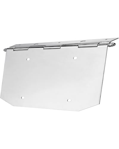 Turnirace License Plate Holder with Hinge - Mirror Chrome Oversized 15