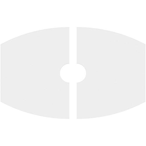 Image of Ekena Millwork CMP36X24KY2-05000 Kailey Architectural Grade PVC Contemporary, Two Piece Urethane Ceiling Medallions 36 inchW x 24 inchH x 5 inchID x 19 1 /2 inchC x 1 inchP