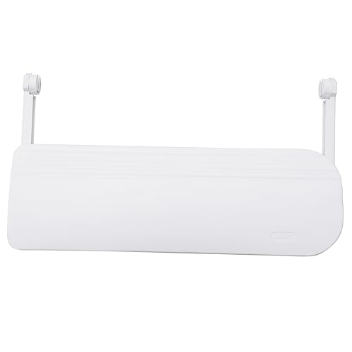 SUNCN 1個 エアコンのフロントガラス 窓用ドラフトストッパー ACベントダイバータ 空気 ボード 防風スクリーン 塩ビ 白い -