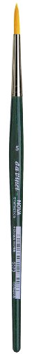 Image of da Vinci Watercolor Series 5570 CosmoTop Nova Paint Brush, Round Synthetic with Short Green Handle, Size 5 (5570-5)