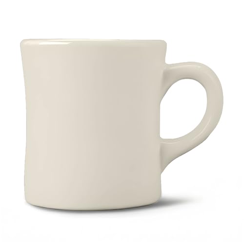 Mug Tuxton de cerámica vitrificada 9 oz color Eggshell miniatura 1