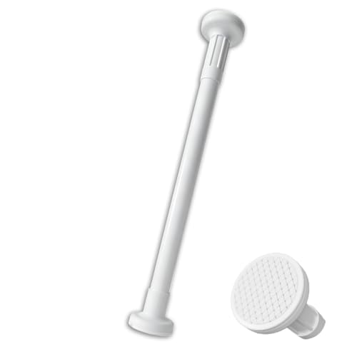 Barre de douche extensible sans perçage blanche : fixez vos rideaux sans trouer le mur - 2