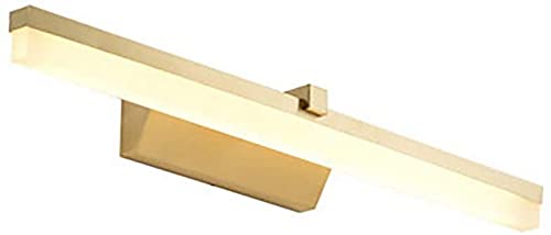 Applique murale moderne en cuivre véritable pour miroir de salle de bain élégante