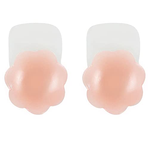 YouGa Femme pasties silicone lifting des seins - pétales du sein invisibles taille unique 1pair-fleur Cover