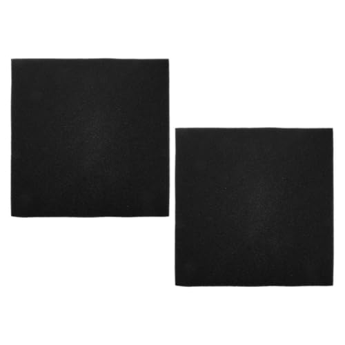 Almohadillas antisalpicaduras cuadradas para bandeja de drenaje de aceite con esponja negra 2 uds