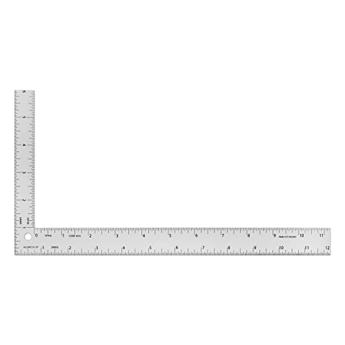 Alumicolor Aluminum 6 Inch X 12 Inch L Square Tool For Sewing, Framing And Carpentry, Silver #TOP21