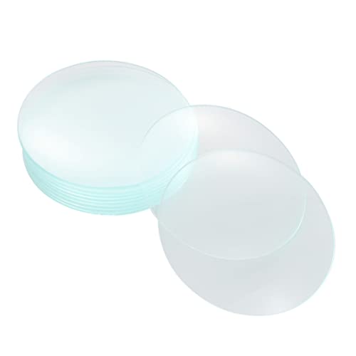 NAMOARLY 10pcs Beaker Lid Laboratory Chemistry Watch Beaker with Lid Lab Beaker Cover Beaker Cover for Chemistry Beaker Cover for Labs Lab Equipment Chemistry Beaker Cover Glass Transparent