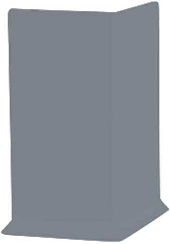 Roppe 700 Series 1/8" Rubber/Vinyl Mix (Type TP) Dark Gray, 4.5" H (Outside Corner Block)