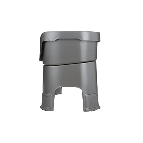 Neater Feeder Deluxe With Leg Extensions For Large Dogs - Mess Proof Pet Feeder With Stainless Steel Food & Water Bowls - Drip Proof, Non-Tip, And Non-Slip - Gunmetal Grey #TOP7