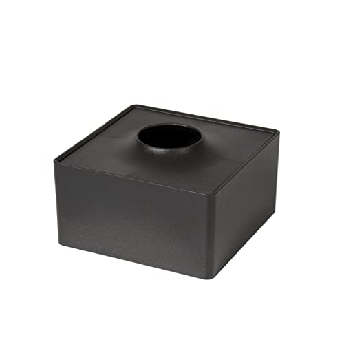 104Lab Tissue Case, Tissue Box, Tissue Cover, Stylish, Sustainable, Black, Half, Square, Tritan, Made in Japan