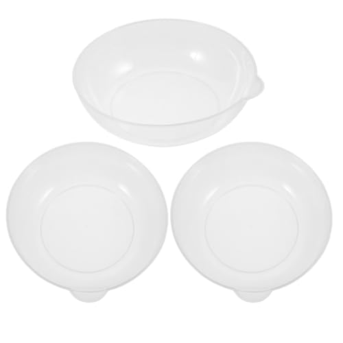 ARTIBETTER Juego de 3 Bandejas Graduadas Transparentes de Plástico para Báscula Electrónica Bandejas para Pesar Harina y Polvo Accesorio para Balanza Digital de Cocina Aptas para Uso