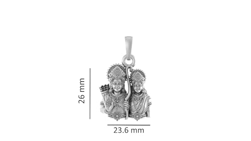 Pendentif en argent sterling 925 AMZ 663 petit modèle mixte