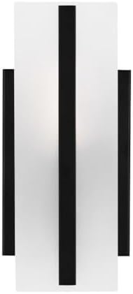 Generation Lighting 4154301-112 Dex Vanity, 1-Light 60 Watts, Midnight Black