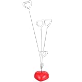 Tinksky Picture Stand-4 Clip Heart Photo Holder Card Note Memo Clip Tree Place Cards Holder
