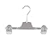 Produktbild Kleiderbügel für Hosen und Röcke, Clipbügel, Kinderkleiderbügel, 28cm, KL1-28c, clear, 15 Stück