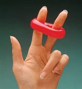 Masilla elástica para ejercicio, color rojo, 400 cc