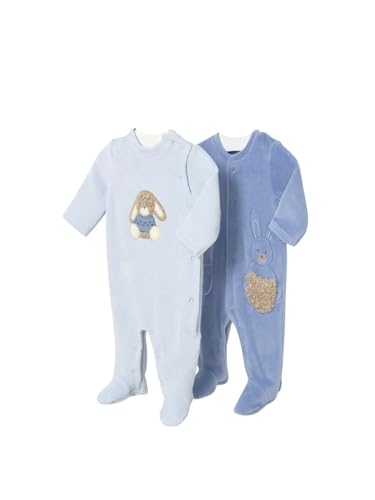 Mayoral Set 2 Peleles tundosado para bebé niño 4-6 Meses (70cm)
