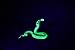 Cobra Uranium Glass UV Sculpture Collectible Figurine Glass Unique gift