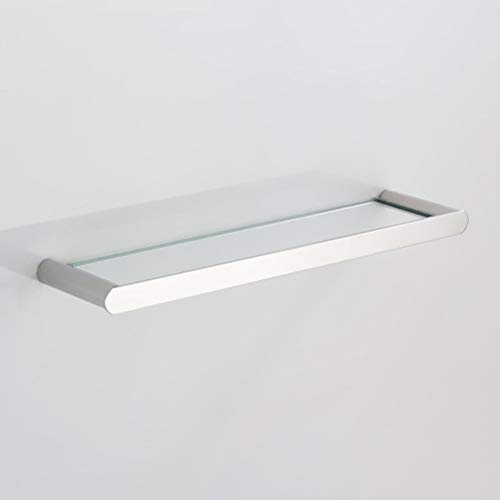 Zhanmam Wall Mounted Corner Storage Holder Shelves Glass Bathroom Shelf Stainless Steel Rectangular Shower Caddies With Thickened Base 0129 #TOP6