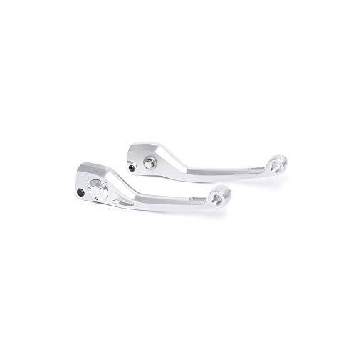 Image of TVS Ronin Adjustable Levers Set, Silver, Motorcycle Brake Levers, for Optimal Performance and Style | Set of 2