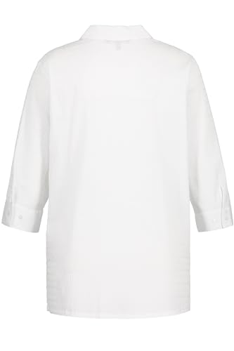 Ulla Popken Bubblebluse, Camicette Donna, Schneewittchen, - 4