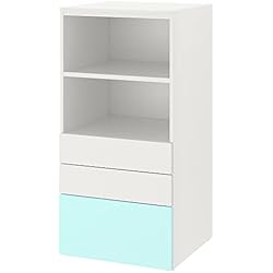 Estanteria Turquesa Ikea Ikea PLATSA/SMåSTAD - Estantería (60 x 57 x 123 cm), color blanco y turquesa