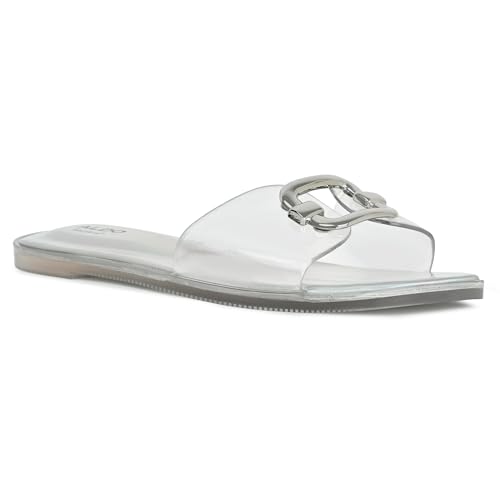 Image of Aldo Jellyicious Women's Transparent Flat Sandals