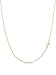 18k Gold over Sterling Silver 1mm Box Chain Necklace Made in Italy Available 14 inch- 40 inch