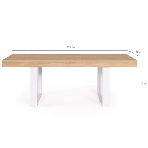 Table à manger extensible Phoenix 4-8 pers. IDMarket