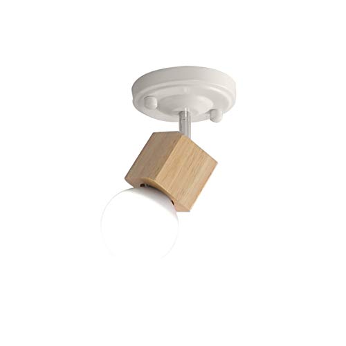 Generico lampada da parete, Applique da parete, Lampade moderne in ferro for esterni Patio Portico Garage Lampada for retrò, Paralume in legno giardino impermeabile, for portico, for, ville, cortile