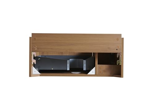 KEIKI 30 inch Bathroom Vanity Without Sink & Top, Modern Freestanding Storage Cabinet with Soft Closing Door & Drawer, Vanity Base Only, Brown Oak by KEIKI - Used condition - Image 4